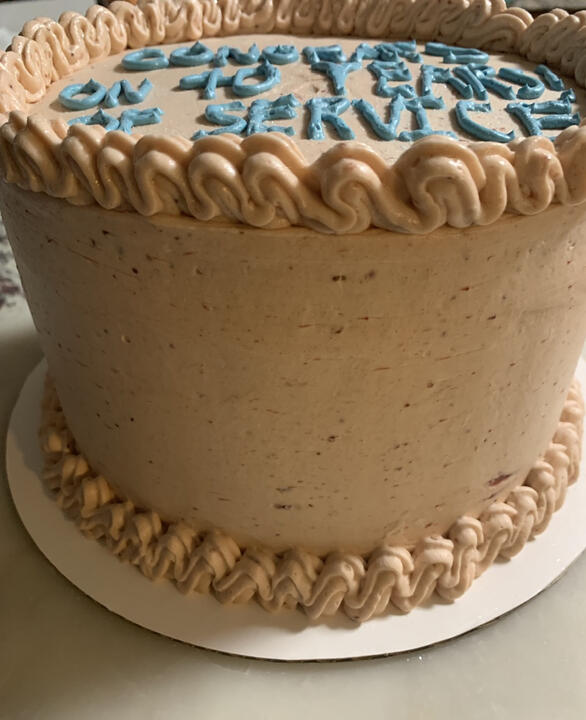 8-inch, 3-layer Strawberry Cake with Strawberry Buttercream