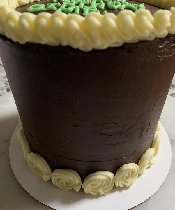 6-inch, 3-layer Chocolate Cake with Chocolate Buttercream