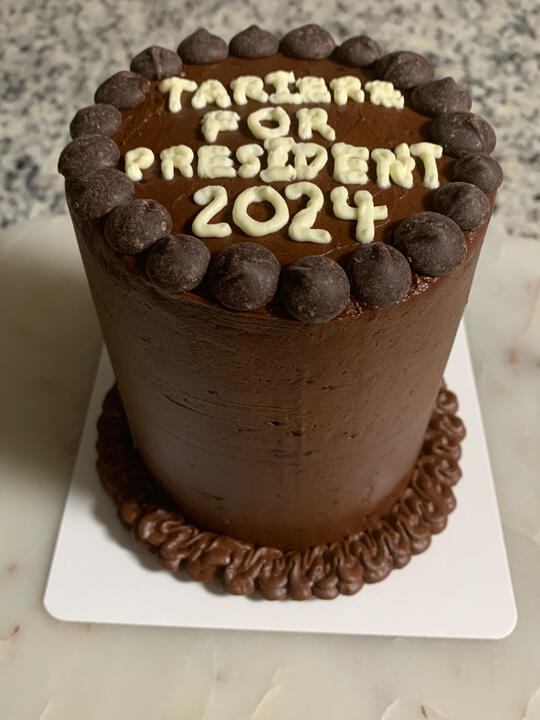 4-inch, 5 layer Chocolate Cake with Chocolate Buttercream