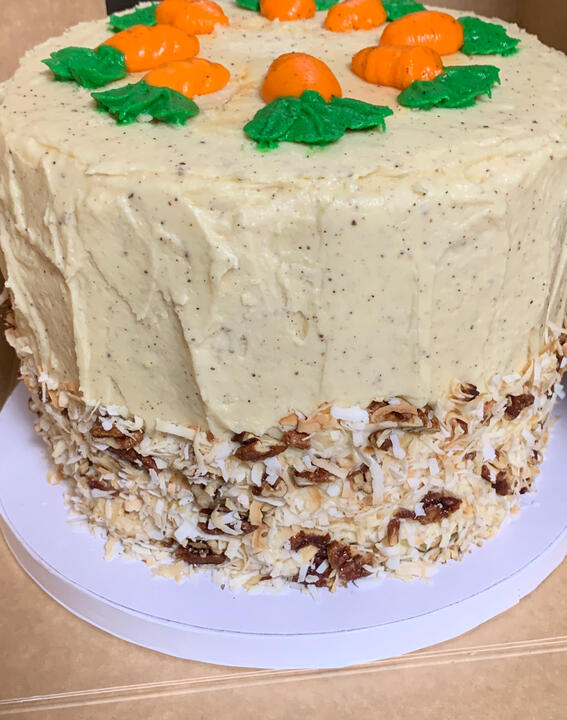 6-inch, 3-layer Carrot Cake with Cream Cheese Frosting